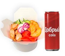 В коробке с напитком