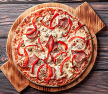 Пицца со свининой