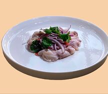 Севиче из сибаса с лаймом, чили и кинзой