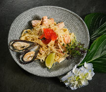 Тальятелли с морепродуктами