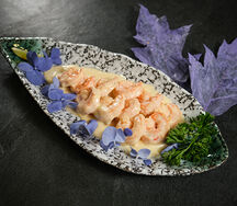 Тигровые креветки в сливочном соусе