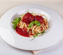 Мясные тефтели с пастой