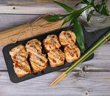 Запечённый с лососем