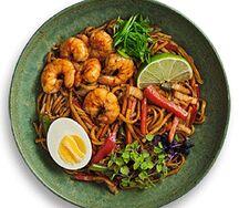 Удон с тигровыми креветками M