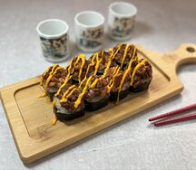 Запеченный с курицей