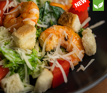 Салат Цезарь с креветками