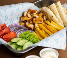 Гиро на тарелке