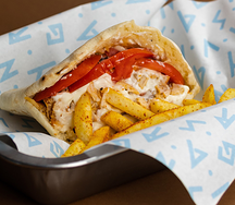 Мини-гиро в кипрской пите