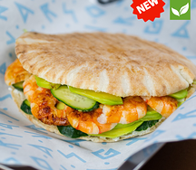 Пита с креветками