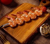 Шашлык из креветок