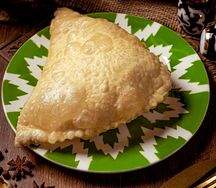 Чебурек с зеленью и сыром