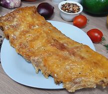 Ребрышки свиные в медово-чесночном соусе