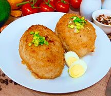 Зраза мясная с луком и яйцом