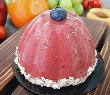 Пирожное муссовое Сливочное с черникой