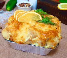 Запеканка из судака с картофелем