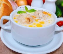 Суп Сырный с фрикадельками