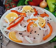 Шашлык из куриного филе в маринаде