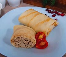 Блинчик с мясом курицы