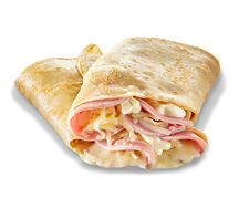 Блин с ветчиной и сыром