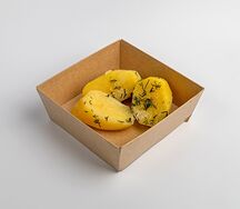 Картофель отварной с зеленью в масле