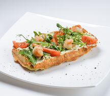 Вафля с креветкой