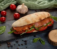 Панини с копченой семгой
