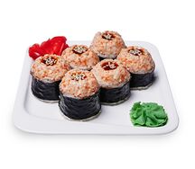 Запеченный ролл краб-крем и тамаго