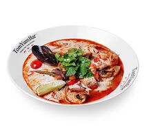 TomYum с морепродуктами c доброй порцией пропаренного риса
