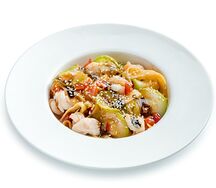 Паста Вок с креветками