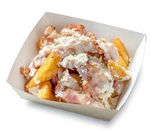 Картофельные дольки с беконом