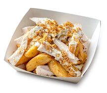 Картофельные дольки с курицей
