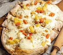 Римская пицца Курица с ананасом