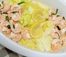 Креветки в лимонном соусе