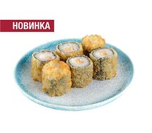 Хрустящий ролл с лососем и сыром