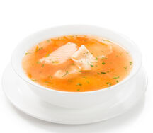 Уха с семгой и судаком