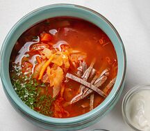 Щи с говядиной