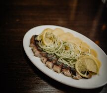 Селедь с картофелем и луком