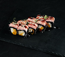 Запеченный с крабом и чеддером