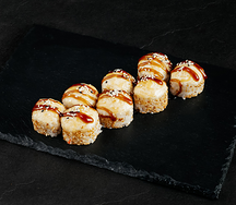 Запеченный с угрем и крабом