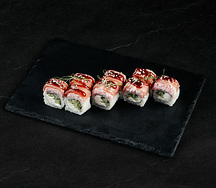 Филадельфия с тунцом и крабом