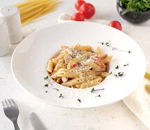 Паста с индейкой и сыром пармезан