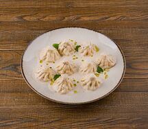 Мини-хинкали со сметаной