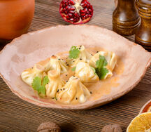 Мини-хинкали с креветкой