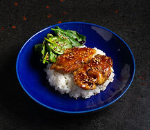 Цыпленок в соусе терияки с рисом