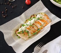 Филе курочки су-вид на гриле с кабачками