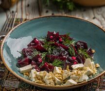 Салат из печеной свеклы