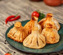 Острые хинкали том ям жареные