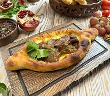 Хачапури по-аджажарски с сулугуни и грибами