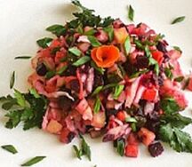 Салат Винегрет с квашеной капустой