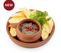 Икра грибная с хлебом пури